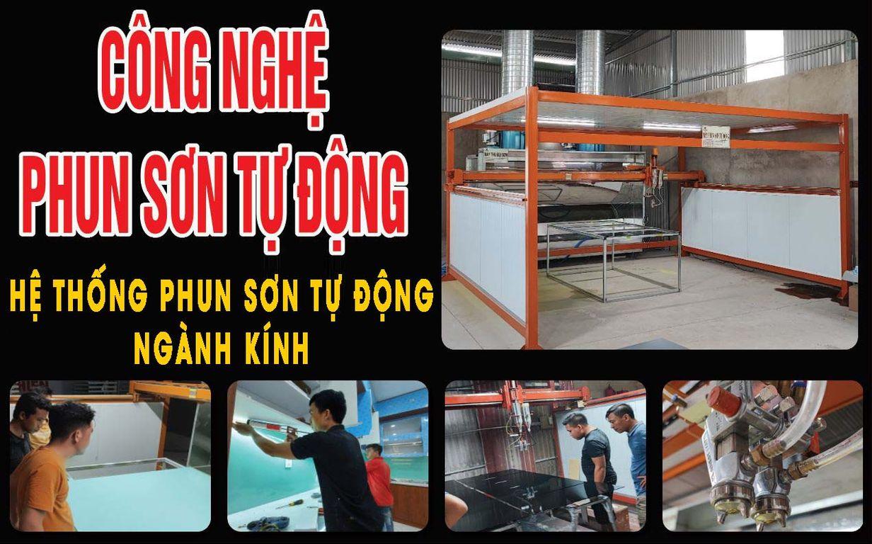 Hệ thống phun sơn tự động ngành kính | Vinaprotech