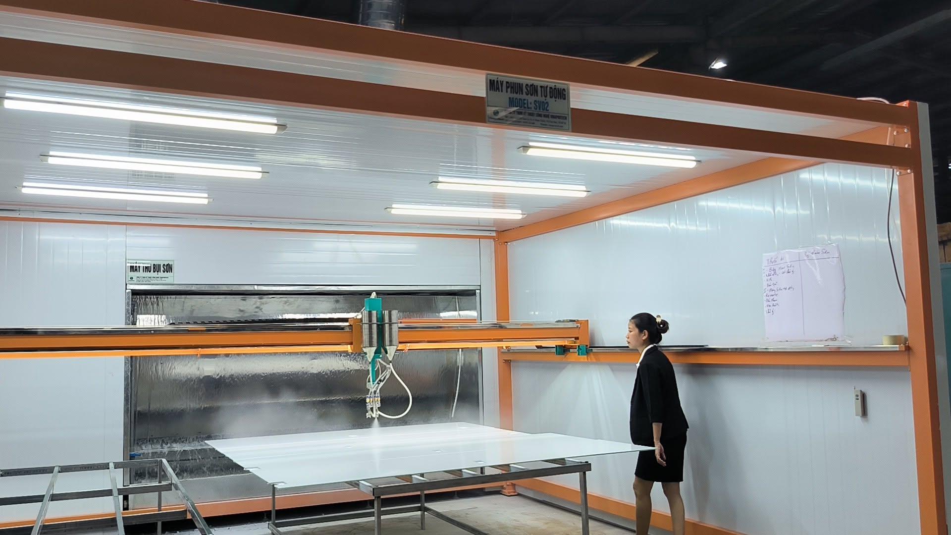 Lắp đặt dây chuyền phun sơn tự động: các bước bàn giao