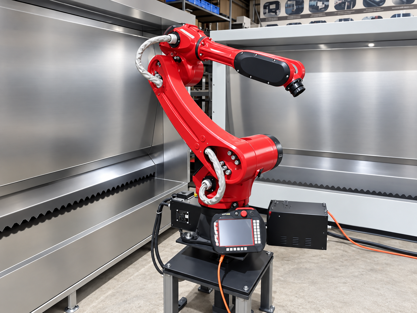 Robot phun sơn công nghiệp ứng dụng trong dây chuyền sản xuất