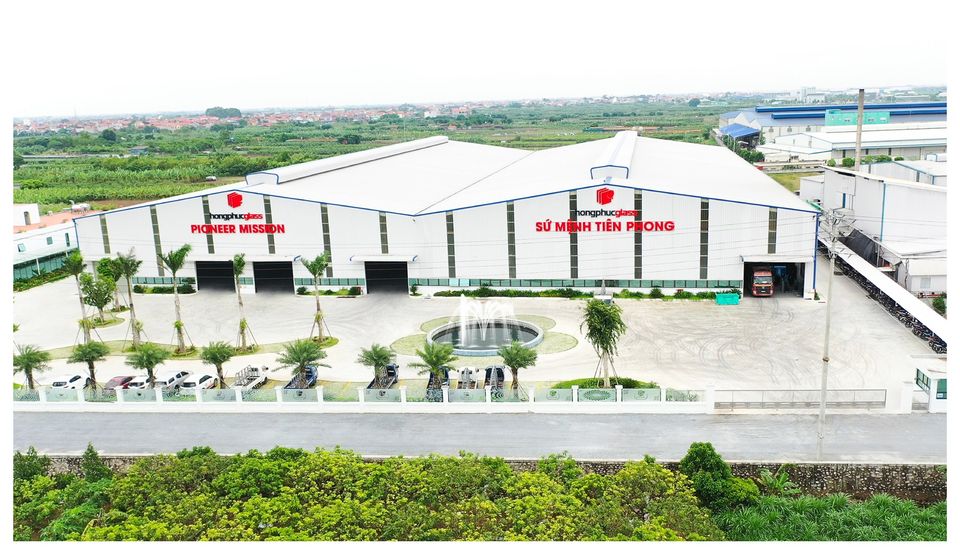 Toàn cảnh khu nhà xưởng nhìn từ trên cao